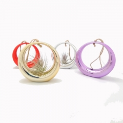 4.3" Hanging Rings With 4 Metailic Colors Assorted